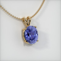 5.43 Ct. Sapphire Pendant, 14K Yellow Gold 2