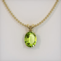 1.55 Ct. Gemstone Pendant, 14K Yellow Gold 1