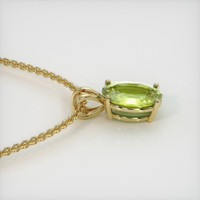 1.55 Ct. Gemstone Pendant, 14K Yellow Gold 3