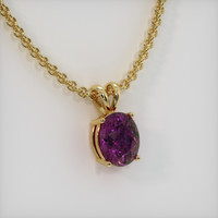 4.27 Ct. Gemstone Pendant, 14K Yellow Gold 2