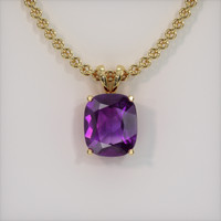 4.77 Ct. Gemstone Pendant, 14K Yellow Gold 1