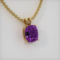 4.77 Ct. Gemstone Pendant, 14K Yellow Gold 2