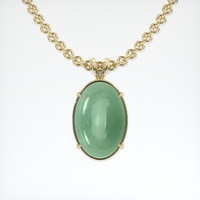 17.48 Ct. Gemstone Pendant, 14K Yellow Gold 1
