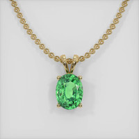 2.03 Ct. Gemstone Pendant, 14K Yellow Gold 1