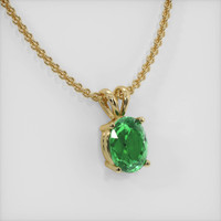 2.03 Ct. Gemstone Pendant, 14K Yellow Gold 2