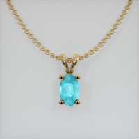 0.31 Ct. Gemstone Pendant, 14K Yellow Gold 1