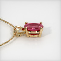 0.80 Ct. Sapphire Pendant, 14K Yellow Gold 3