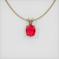 Ruby Pendant 1.65 Ct., 14K Yellow Gold Preview