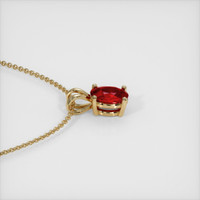 2.00 Ct. Ruby Pendant, 14K Yellow Gold 3