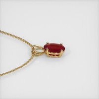 1.17 Ct. Ruby Pendant, 14K Yellow Gold 3