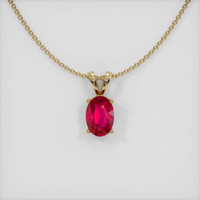 Ruby Pendant 1.54 Ct., 14K Yellow Gold Preview