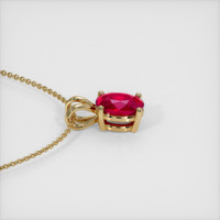 2.09 Ct. Ruby Pendant, 14K Yellow Gold 3