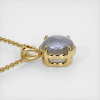 7.46 Ct. Grey Sapphire Pendant, 14K Yellow Gold 3