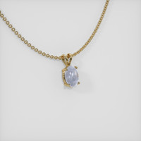 4.25 Ct. Grey Sapphire Pendant, 14K Yellow Gold 2