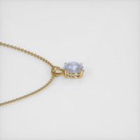 4.25 Ct. Grey Sapphire Pendant, 14K Yellow Gold 3