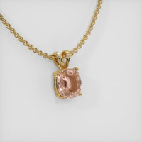 1.58 Ct. Padparadscha Sapphire Pendant, 14K Yellow Gold 2
