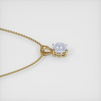 8.46 Ct. Grey Sapphire Pendant, 14K Yellow Gold 3