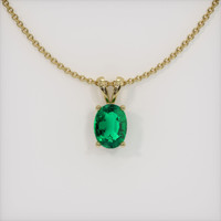 Emerald Pendant 0.76 Ct., 18K Yellow Gold Preview