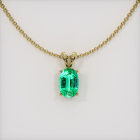 Emerald Pendant 1.11 Ct., 18K Yellow Gold Preview