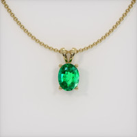 Emerald Pendant 0.65 Ct., 18K Yellow Gold Preview