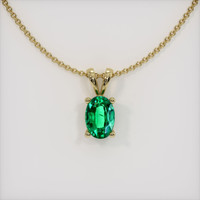Emerald Pendant 0.48 Ct. 18K Yellow Gold Preview