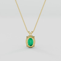 1.78 Ct. Emerald Pendant, 18K Yellow Gold 4