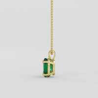 1.25 Ct. Emerald Pendant, 18K Yellow Gold 3