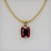 3.89 Ct. Gemstone Pendant, 18K Yellow Gold 1