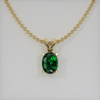 0.72 Ct. Gemstone Pendant, 18K Yellow Gold 1