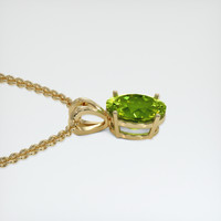 3.97 Ct. Gemstone Pendant, 18K Yellow Gold 3