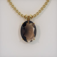 8.97 Ct. Gemstone Pendant, 18K Yellow Gold 1