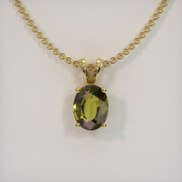 1.69 Ct. Gemstone Pendant, 18K Yellow Gold 1