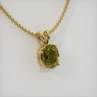 1.69 Ct. Gemstone Pendant, 18K Yellow Gold 2