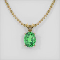 2.03 Ct. Gemstone Pendant, 18K Yellow Gold 1