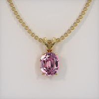 3.24 Ct. Gemstone Pendant, 18K Yellow Gold 1