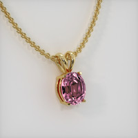 3.24 Ct. Gemstone Pendant, 18K Yellow Gold 2