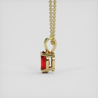 0.57 Ct. Ruby Pendant, 18K Yellow Gold 3