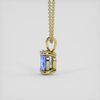 1.11 Ct. Blue Sapphire Pendant, 18K Yellow Gold 3