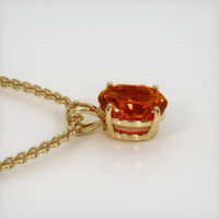 6.22 Ct. Sapphire Pendant, 18K Yellow Gold 3