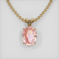 12.01 Ct. Sapphire Pendant, 18K Yellow Gold 1