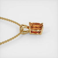 1.36 Ct. Sapphire Pendant, 18K Yellow Gold 3