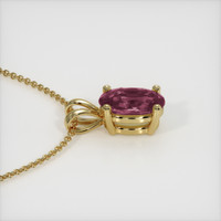 1.00 Ct. Sapphire Pendant, 18K Yellow Gold 3