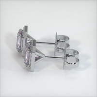 <span>1.35</span>&nbsp;<span class="tooltip-light">Ct.Tw.<span class="tooltiptext">Total Carat Weight</span></span> Sapphire Earrings, Platinum 950 3