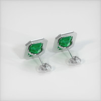<span>2.76</span>&nbsp;<span class="tooltip-light">Ct.Tw.<span class="tooltiptext">Total Carat Weight</span></span> Emerald  Earring - Platinum 950