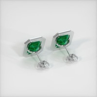 <span>3.22</span>&nbsp;<span class="tooltip-light">Ct.Tw.<span class="tooltiptext">Total Carat Weight</span></span> Emerald  Earring - Platinum 950