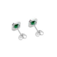 2.09 Ct.Tw. Emerald Earrings, Platinum 950 4