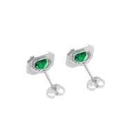 1.74 Ct.Tw. Emerald Earrings, Platinum 950 4