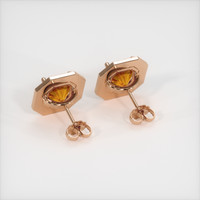 <span>5.07</span>&nbsp;<span class="tooltip-light">Ct.Tw.<span class="tooltiptext">Total Carat Weight</span></span> Sapphire Earrings, 14K Rose Gold 4
