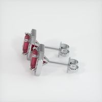 <span>2.24</span>&nbsp;<span class="tooltip-light">Ct.Tw.<span class="tooltiptext">Total Carat Weight</span></span> Ruby Earrings, 14K White Gold 3