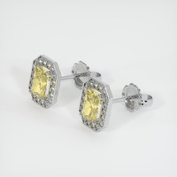 <span>1.33</span>&nbsp;<span class="tooltip-light">Ct.Tw.<span class="tooltiptext">Total Carat Weight</span></span> Sapphire Earrings, 14K White Gold 3